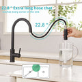 Touchless Kitchen Faucet,Hands Free Automatic Smart black-kitchen-contemporary-ceramic-brass