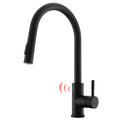 Touchless Kitchen Faucet,Hands Free Automatic Smart black-kitchen-contemporary-ceramic-brass