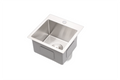 Stainless Steel Drop In Kitchen Sink 15 Inch Drop in brushed nickel-stainless steel