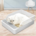 Spacious 20 Inch Open Cat Litter Box with Snap On