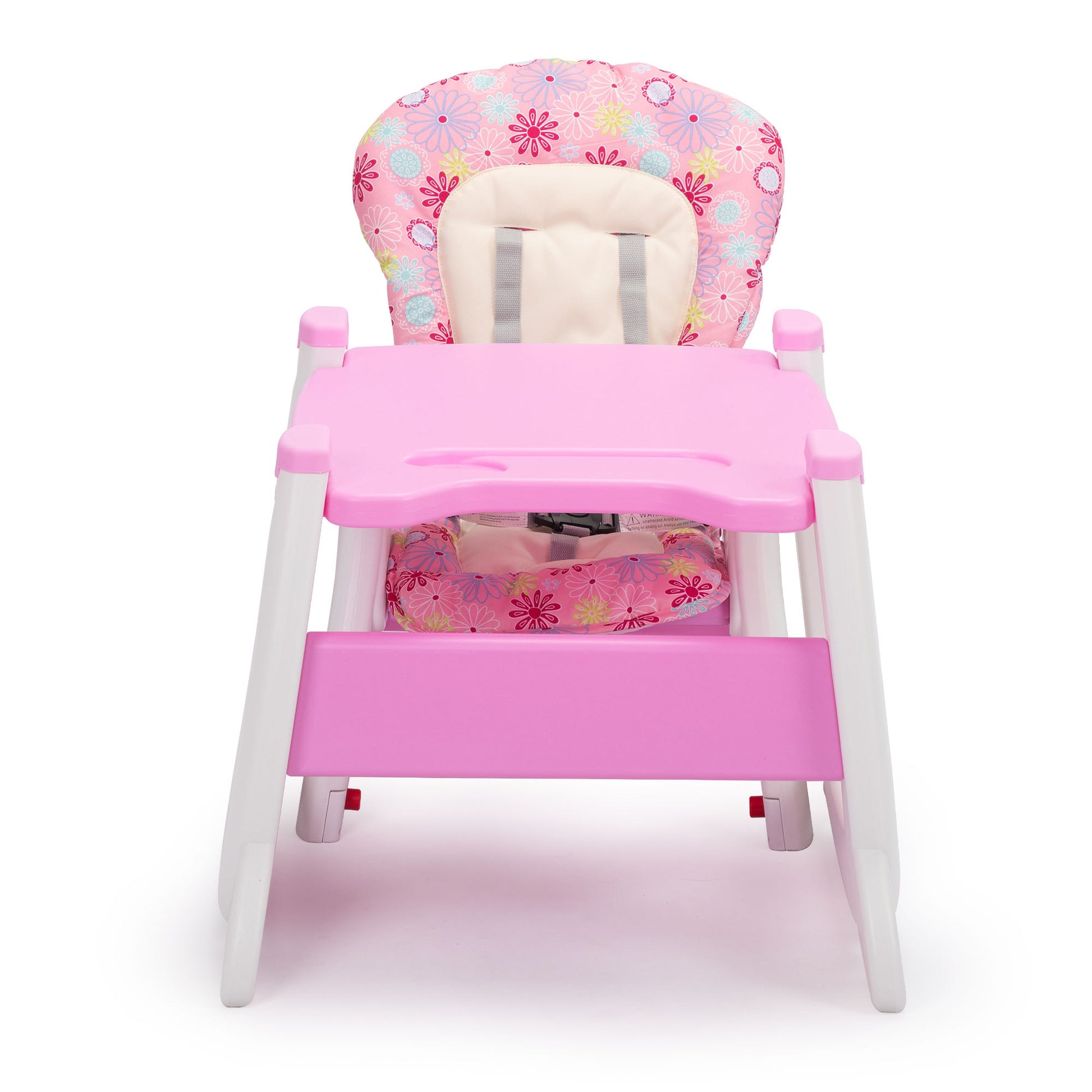 Multipurpose Adjustable Highchair for Baby Toddler pink-polypropylene