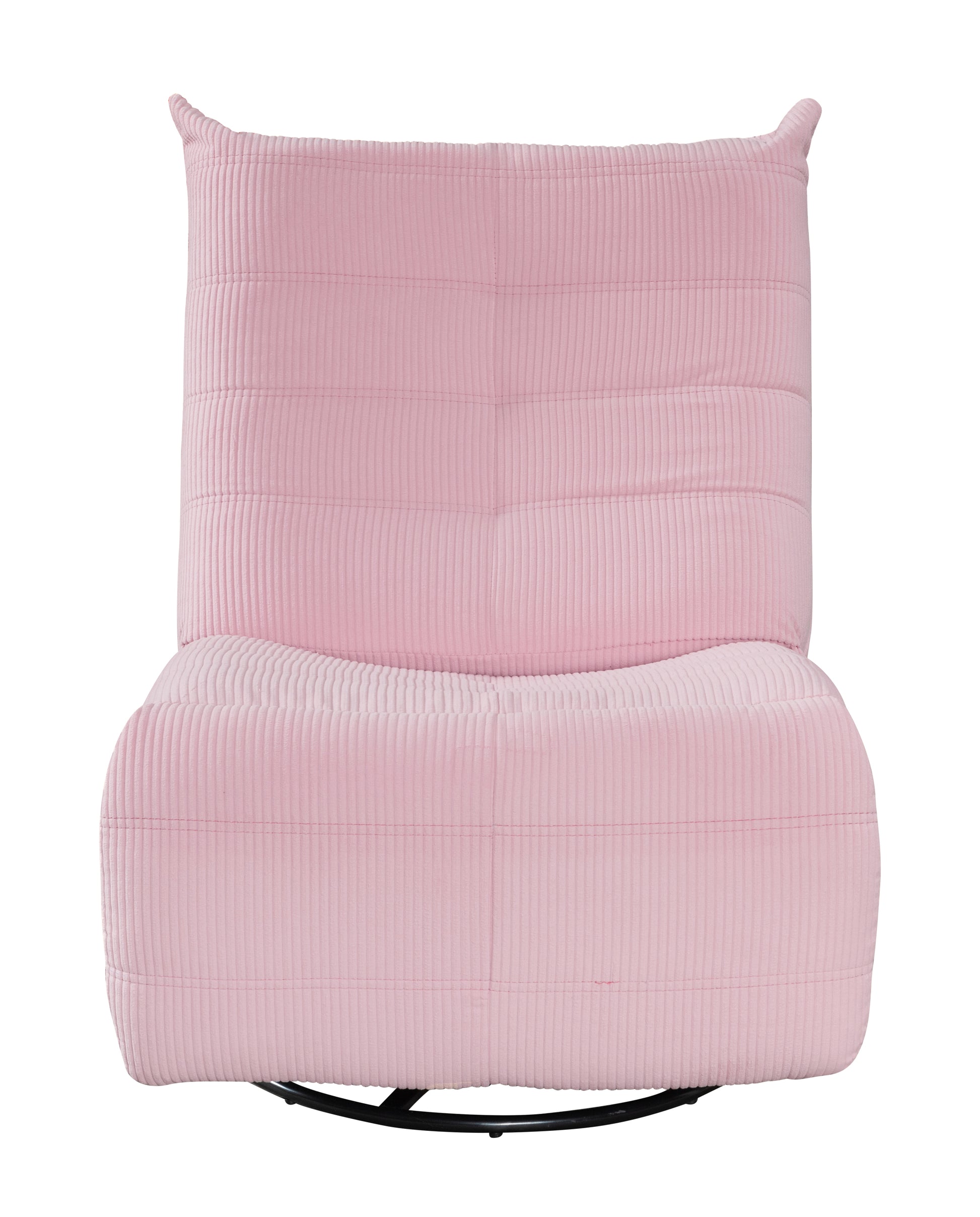 Georgena 31" Pink Corduroy Swivel Glider Recliner