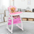 Multipurpose Adjustable Highchair for Baby Toddler pink-polypropylene