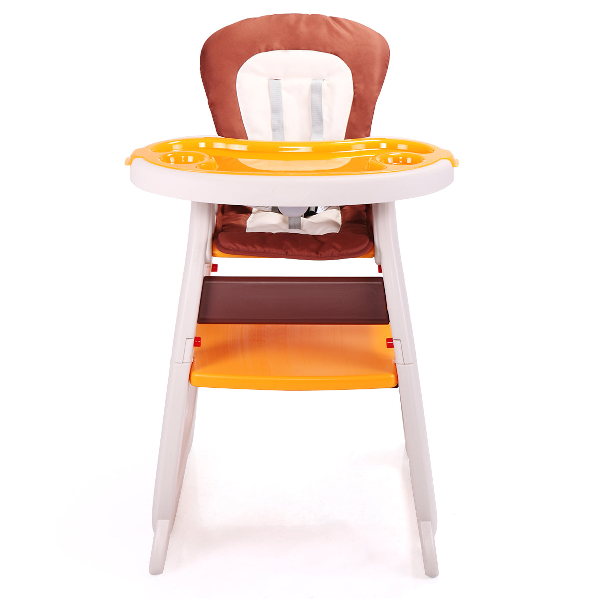 Multipurpose Adjustable Highchair for Baby Toddler yellow-polypropylene