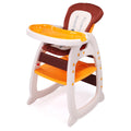 Multipurpose Adjustable Highchair for Baby Toddler yellow-polypropylene