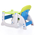 Multipurpose Adjustable Highchair for Baby Toddler blue-polypropylene