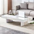 A modern and practical coffee table with imitation white-mdf