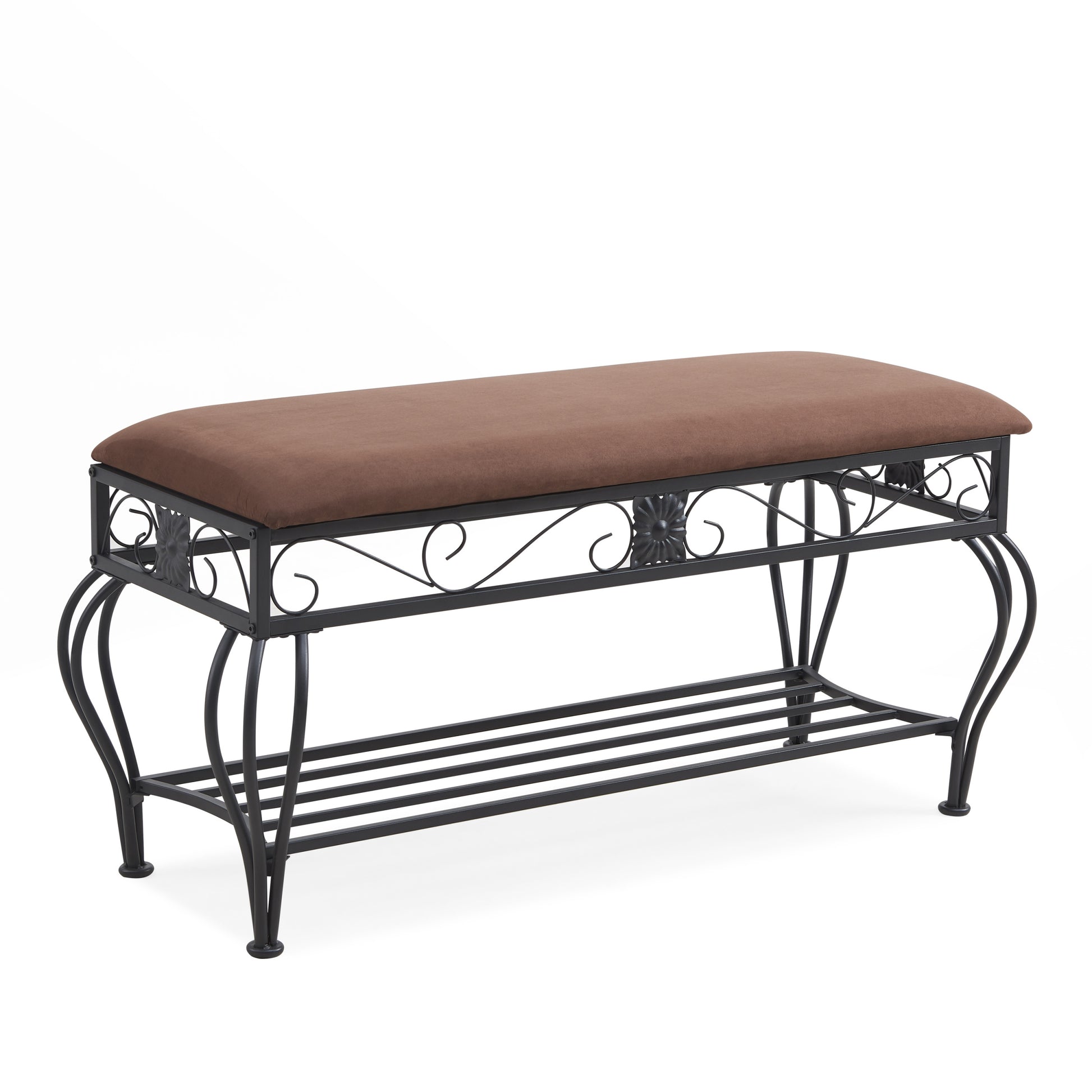 Shoe Rack Bench For Entryway, Industrial Bench,