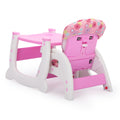 Multipurpose Adjustable Highchair for Baby Toddler pink-polypropylene