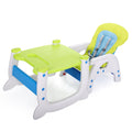 Multipurpose Adjustable Highchair for Baby Toddler blue-polypropylene