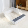 Spacious 20 Inch Open Cat Litter Box with Snap On