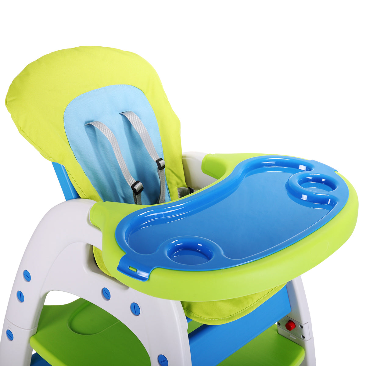 Multipurpose Adjustable Highchair for Baby Toddler blue-polypropylene