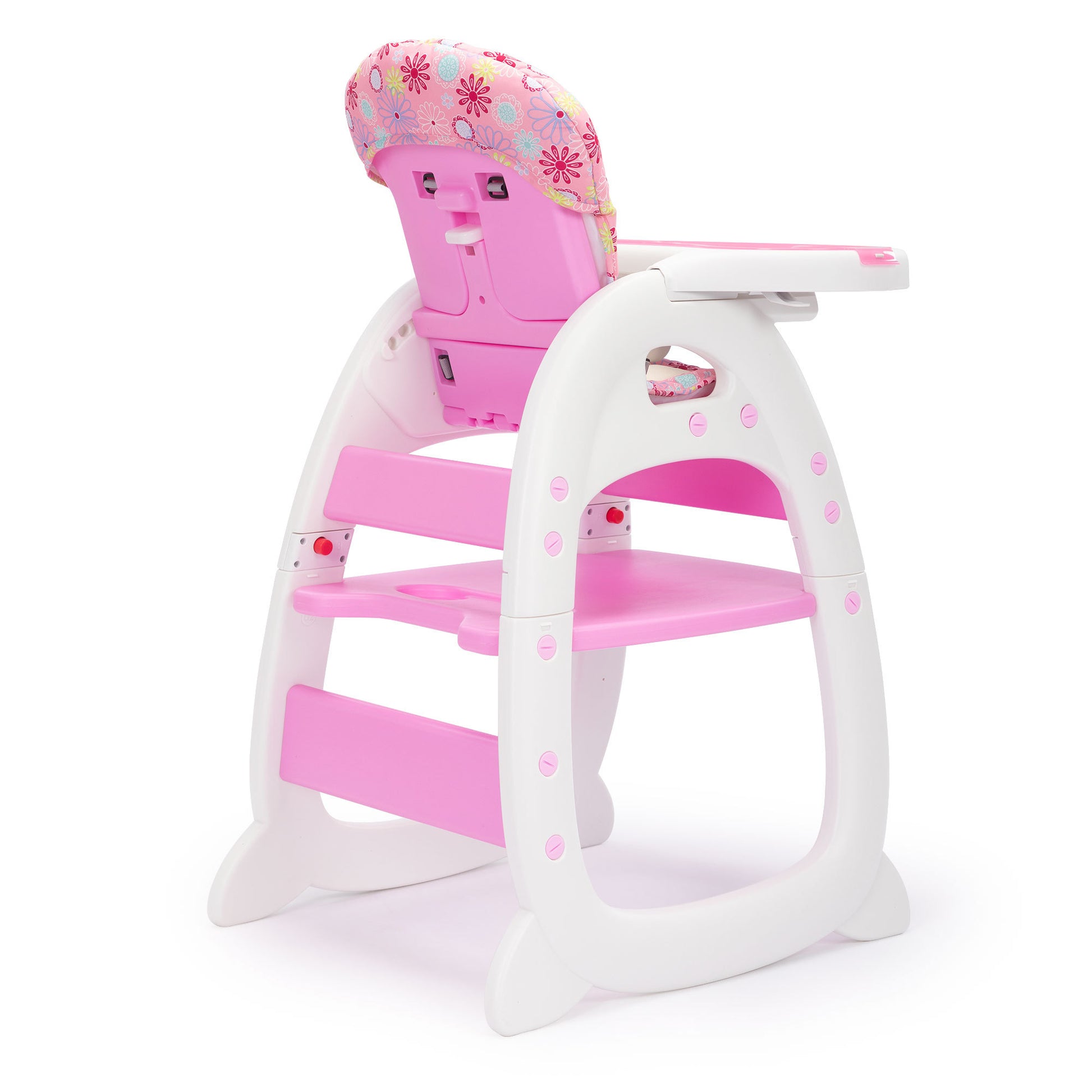 Multipurpose Adjustable Highchair for Baby Toddler pink-polypropylene