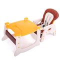 Multipurpose Adjustable Highchair for Baby Toddler yellow-polypropylene