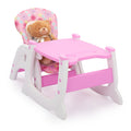 Multipurpose Adjustable Highchair for Baby Toddler pink-polypropylene