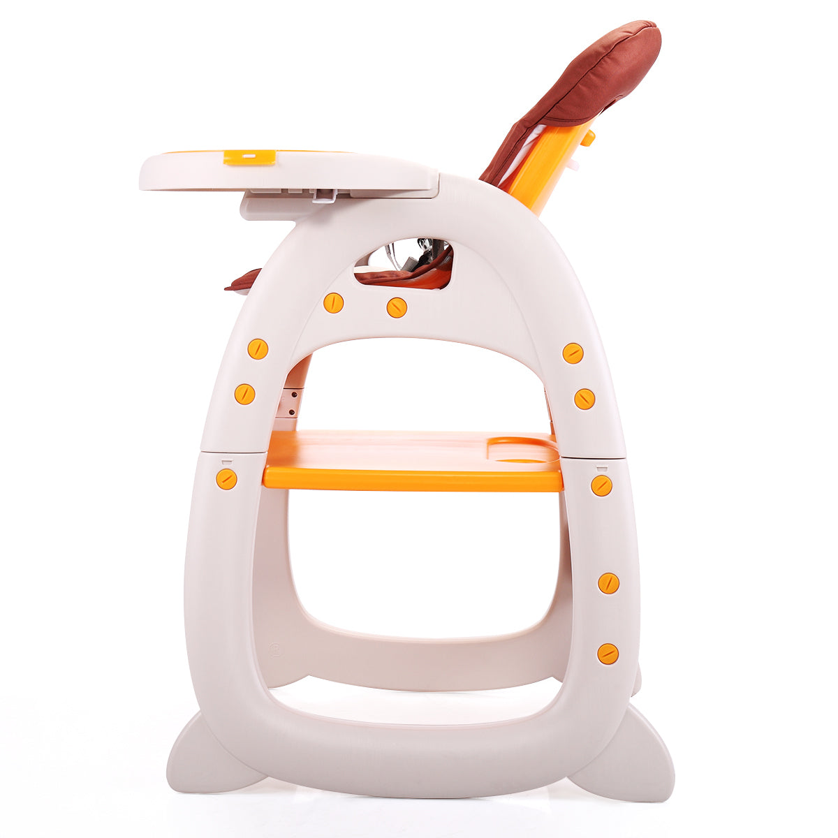 Multipurpose Adjustable Highchair for Baby Toddler yellow-polypropylene