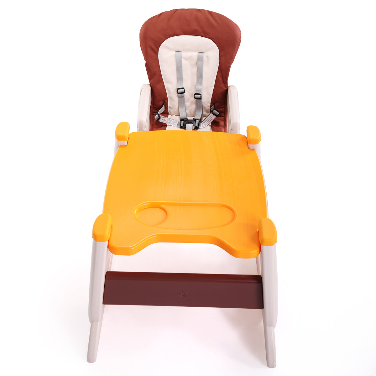 Multipurpose Adjustable Highchair for Baby Toddler yellow-polypropylene