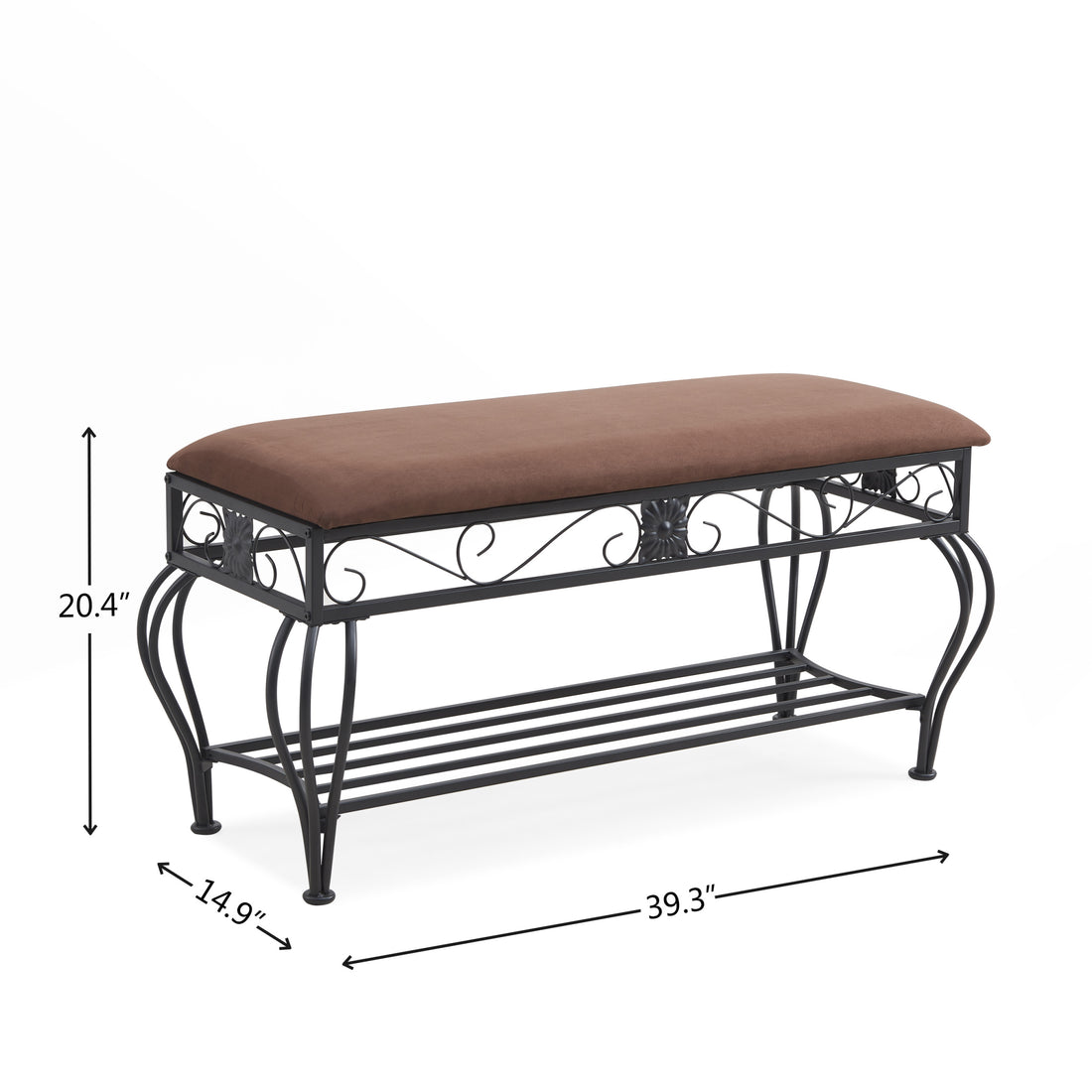 Shoe Rack Bench For Entryway, Industrial Bench,