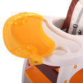 Multipurpose Adjustable Highchair for Baby Toddler yellow-polypropylene