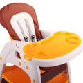 Multipurpose Adjustable Highchair for Baby Toddler yellow-polypropylene