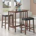 Brown 3 Piece Counter Dining Set