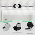 Vanity Lights With 5 LED Bulbs For Bathroom Lighting black-modern-acrylic