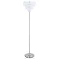 Chrome Metal Base Floor Lamp