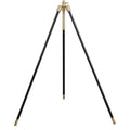 Black and Gold Tripod Drum Shade Floor Lamp