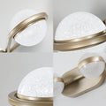 Vanity Lights With 6 LED Bulbs For Bathroom Lighting brushed gold-modern-acrylic