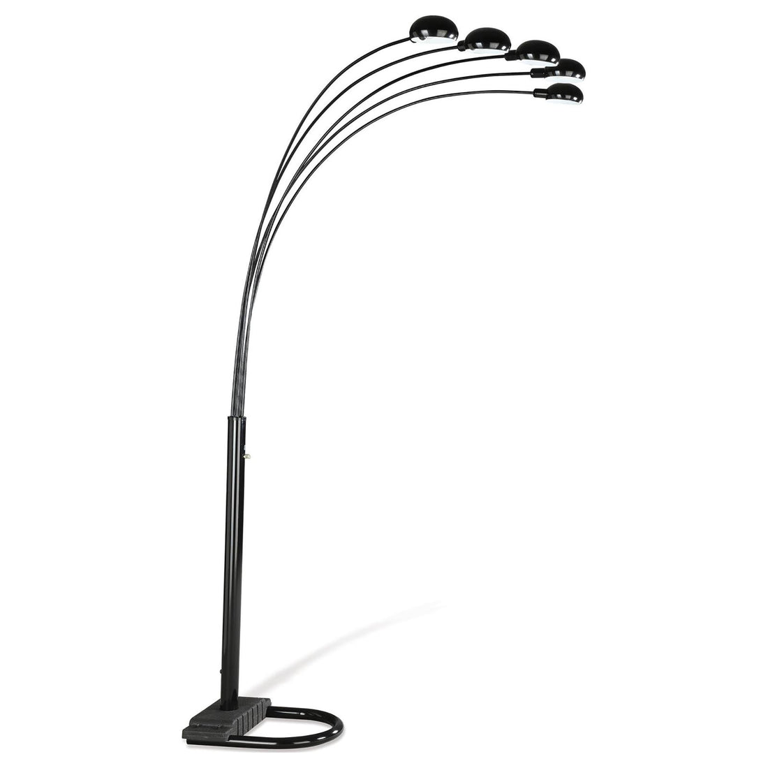 Satin Black 5 light Floor Lamp