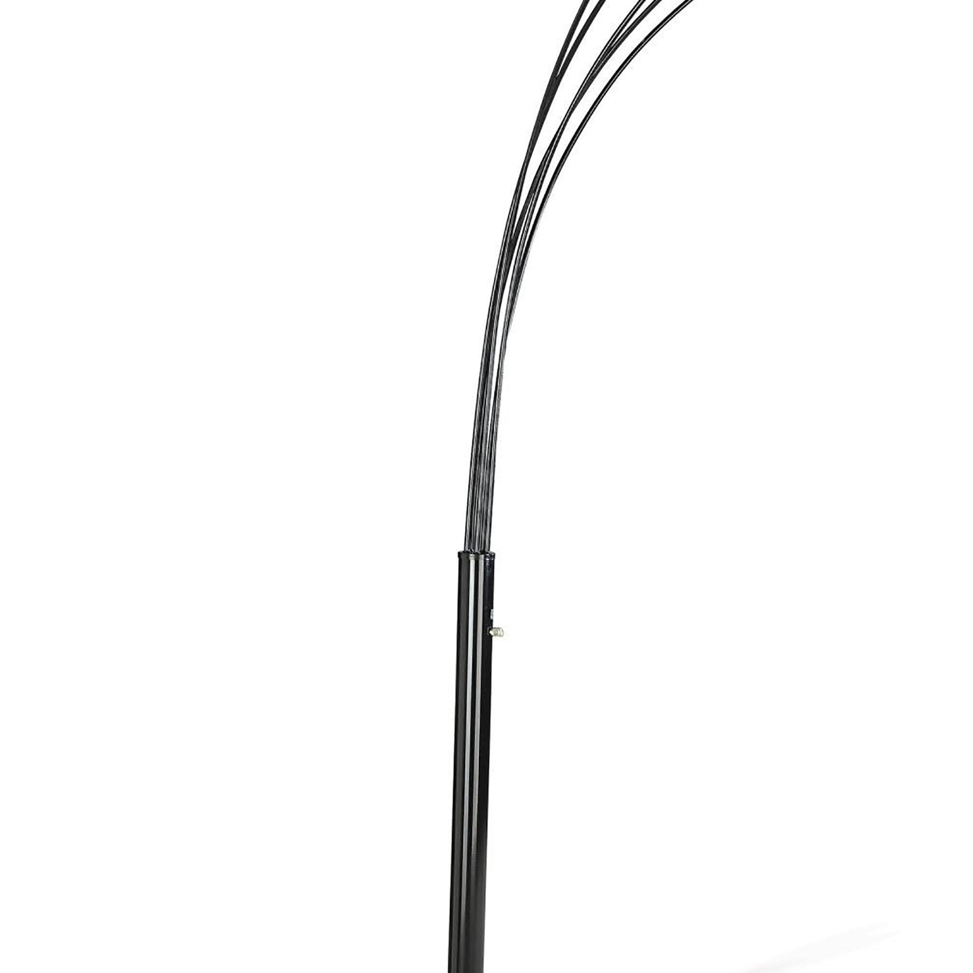 Satin Black 5 light Floor Lamp