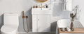 Video 21.6inch Modern Floating Bathroom Vanity with white-ceramic+mdf