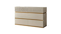 Delfano Modern Style 6 Drawer Dresser Made with Wood beige-bedroom-contemporary-modern-solid