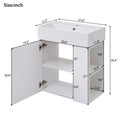 Video 21.6inch Modern Floating Bathroom Vanity with white-ceramic+mdf