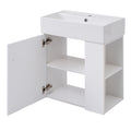 Video 21.6inch Modern Floating Bathroom Vanity with white-ceramic+mdf