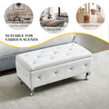 Upholstered Storage Ottoman Bench For Bedroom End