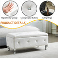 Upholstered Storage Ottoman Bench For Bedroom End