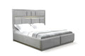 Da Vinci Modern Style King Bed Made with Wood in