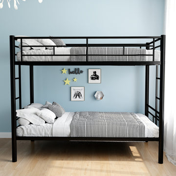 Bunk Bed Twin Over Twin Size With Ladder And High