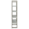 Grey Driftwood and Cement 4 Shelf Bookcase 4-grey-gray-etagere-horizontal-primary living