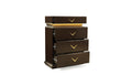 Dunhill Modern Style 4 Drawer Chest Made with Wood in brown-brown-bedroom-modern-solid wood+mdf-wood