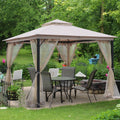 10*10Ft Soft Top Canopy Patio, Outdoor Double