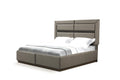 Dunhill Modern Style 4 Pc Queen Bedroom Set Made with box spring not required-queen-brown-wood-brown-4