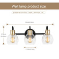 3 Bulb Waterproof Wall Sconce Lighting Bathroom