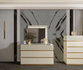 Delfano Modern Style 6 Drawer Dresser Made with Wood beige-bedroom-contemporary-modern-solid