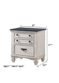 Beautiful Two Tone Finish 1 Pc Nightstand End