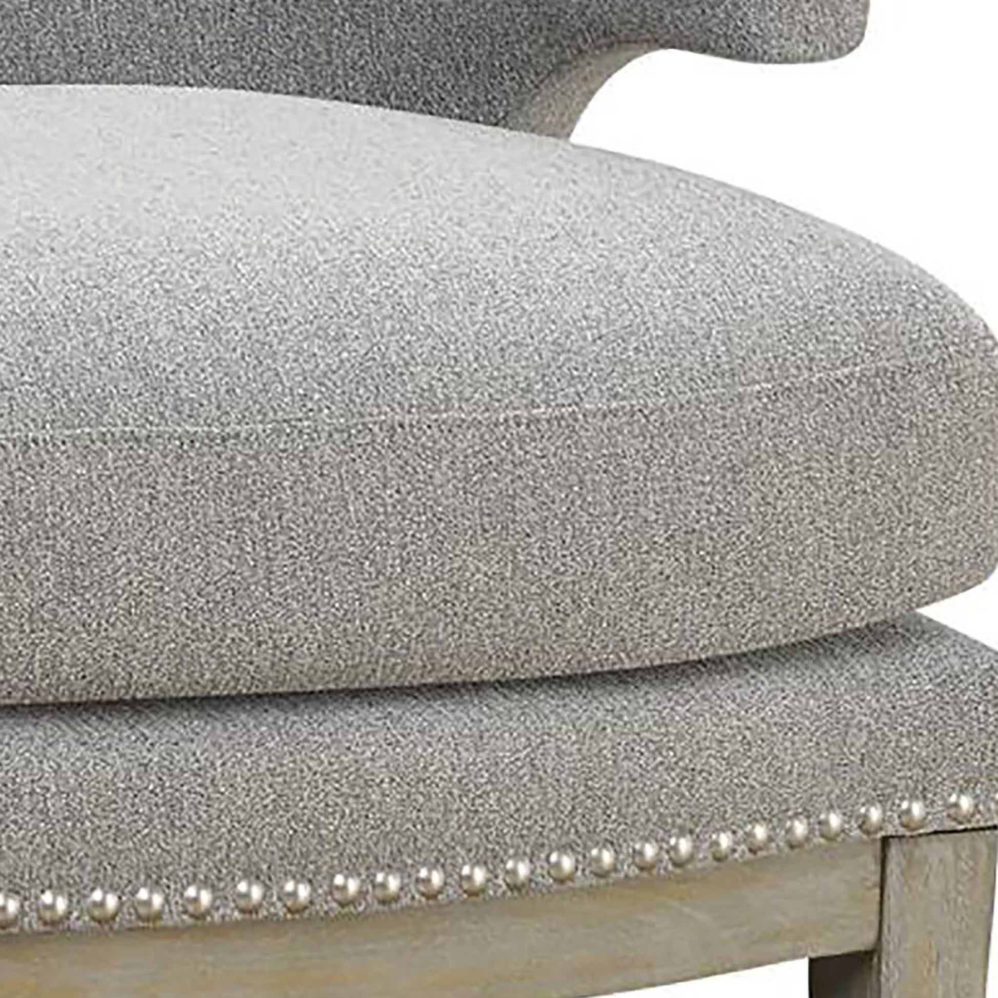 Grey Barrel Back Accent Chair