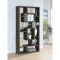 Weathered Grey 10 Shelf Open Back Bookcase