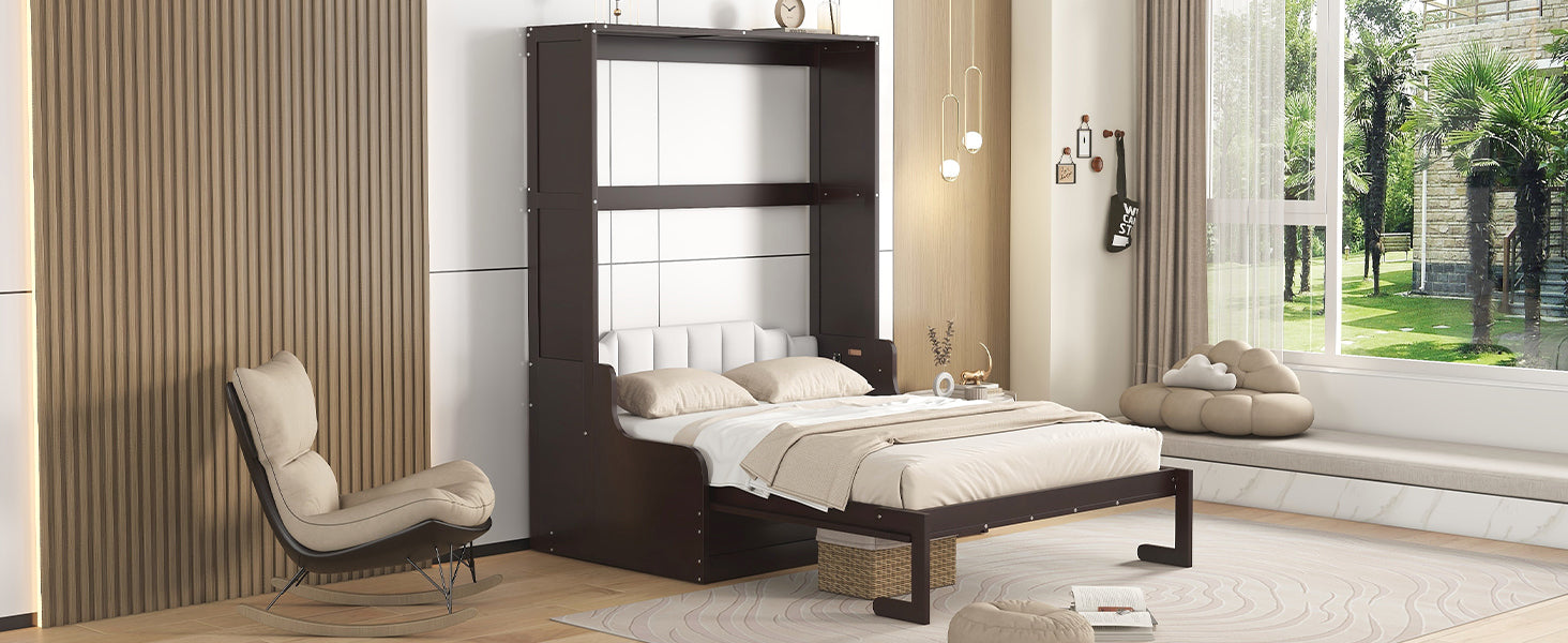 Queen Size Murphy Bed Wall Bed With