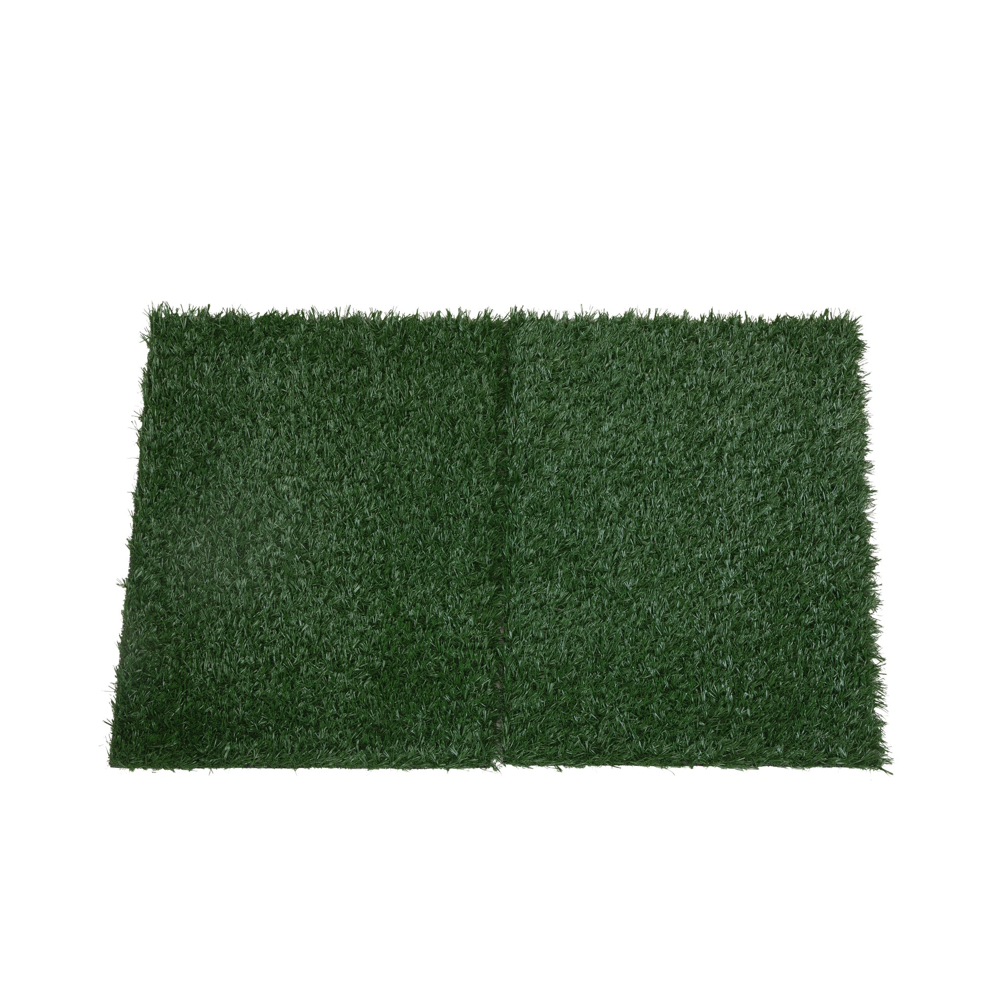 2PCS Realistic Artificial Grass Rug for Pet Potty green-polyethylene